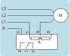 Схема подключения реле контроля тока  РКТ